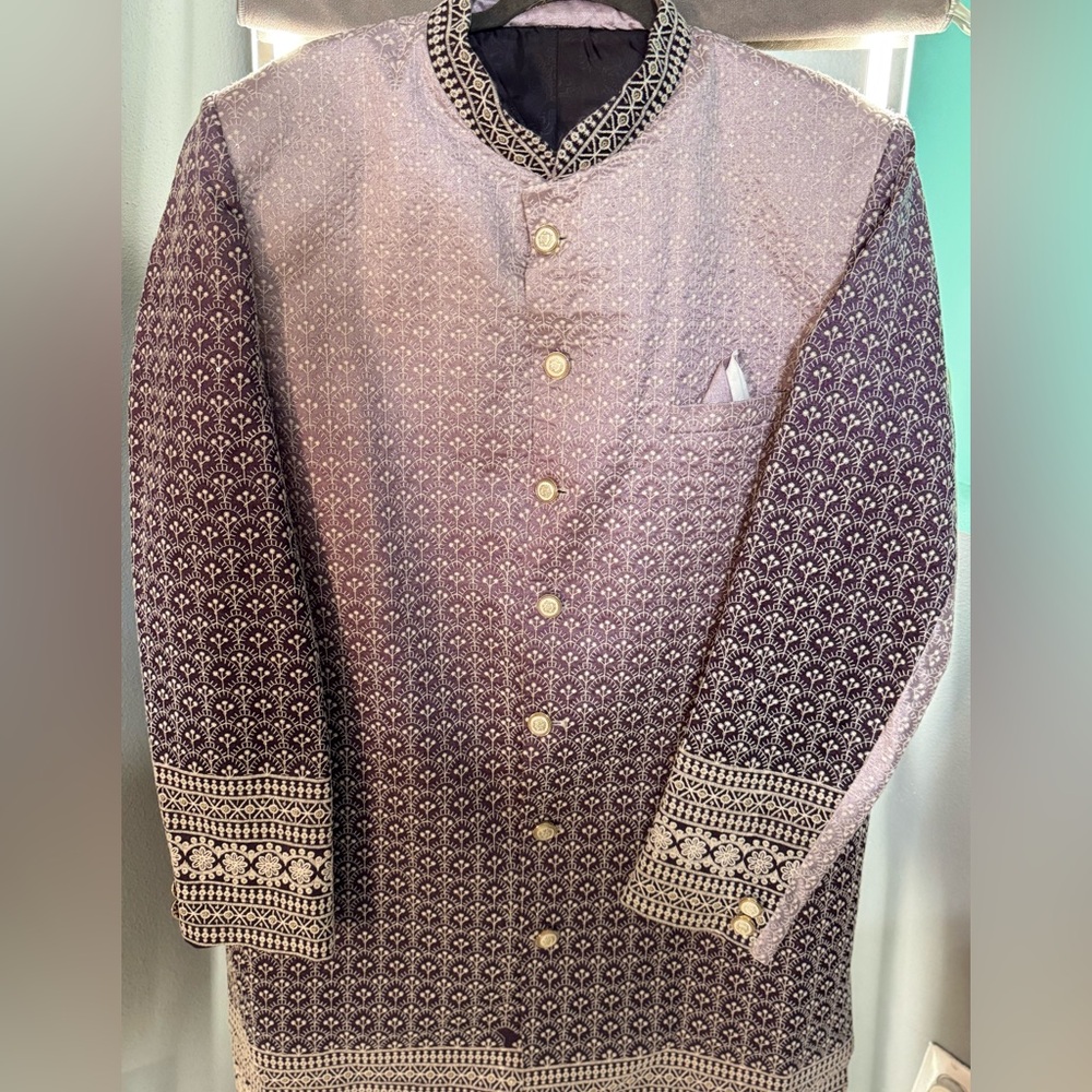 Purple Ombré Sherwani